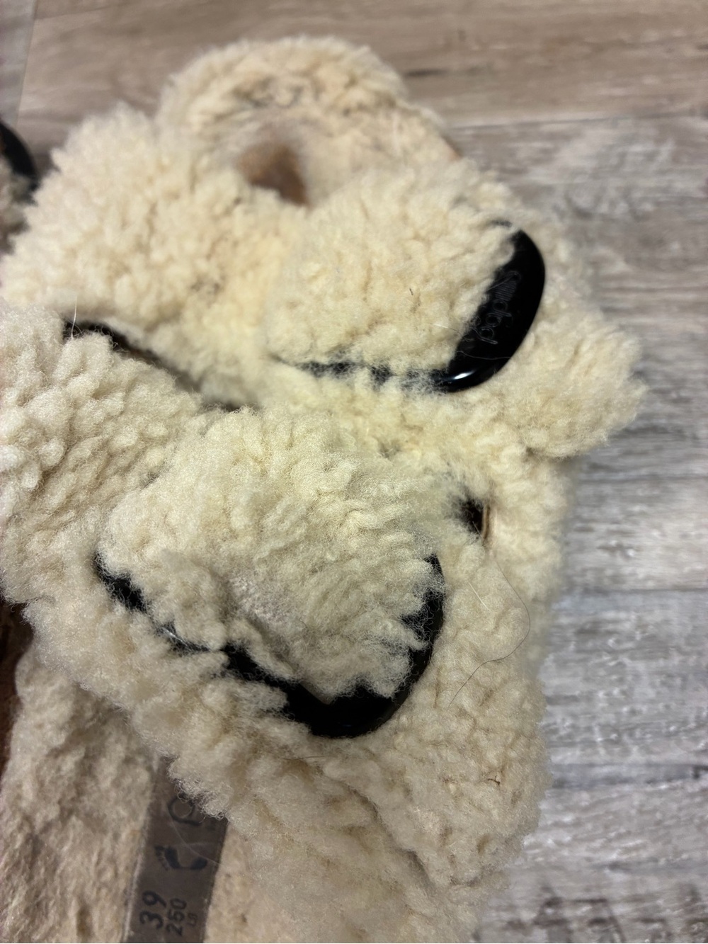 Birkenstock Papillio Big Buckle Shearling Teddy Arizona Sandals - Picture 7 of 11